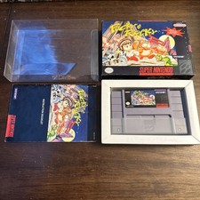 Pocky & Rocky (Super Nintendo SNES) Complete CIB - Tested - Authentic