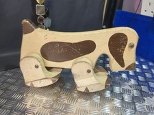 Wooden Walking Dog - Pull Along - 1930  s Vintage by Tyne Valley Toys