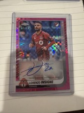 Topps Chrome MLS Lorenzo Insigne Toronto FC Neon Pink Refractor Auto /99