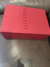 Authentic Valentino Garavani Empty Shoe Gift Storage Box w Tissue 12”x9”x4.5”