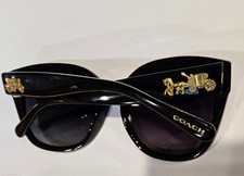 Coach HC8264 Women's Sunglasses 5002T3 Shiny Black 56mm Polarized