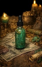 Money Drawing spell oil 2 oz lemongrass scented