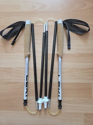 Neue Leki Neotrail Pro FX.One SuperLite Carbon Trail Running Stöcke Faltstöcke 