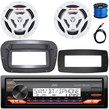 Sauna Sound System: KD-X38MBS 1DIN Receiver, 2x 6.5" 150W 2-Way Coaxial Speaker