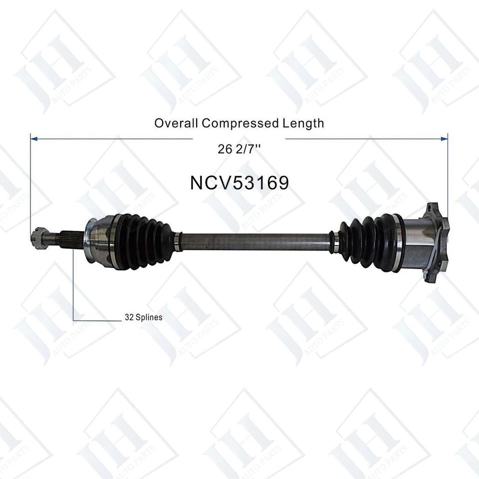 OE Rear Right Passenger CV Axle Shaft For 2009-2020 Nissan 370Z Z V6 3.7L RWD - Image 2 of 4