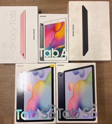 Lot Of 5-Samsung Tablet 2-Tab 6 Lite 128GB / 1-Tab A08 128GB 1-Tab A7/1-Tab 64GB