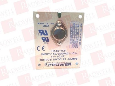 INTERNATIONAL POWER IHA15-0.5 / IHA1505 (NEW NO BOX)