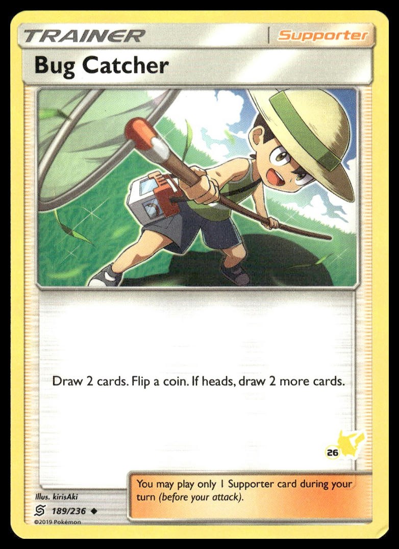 Bug Catcher - (#26 Pikachu Stamped) 189/236 Battle Academy Pokemon TCG NM