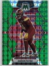 Daron Payne 2023 Panini Mosaic Green Mosaic #247 Washington Commanders 76