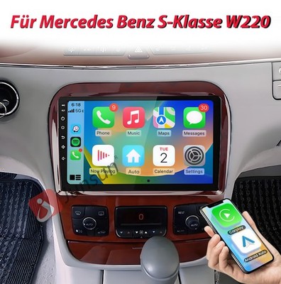 2G+64G Android 14 Für Mercedes Benz S Klasse W220 1998-2005 Autoradio GPS DAB+