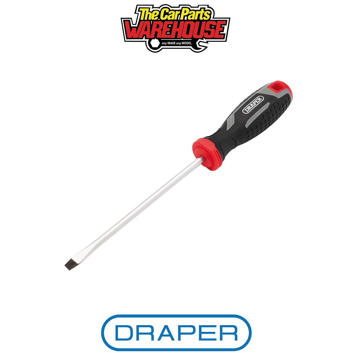 Draper Sl6x150mm Slotted Screwdriver Slotted Soft Grip Screwdrivers - Image 3