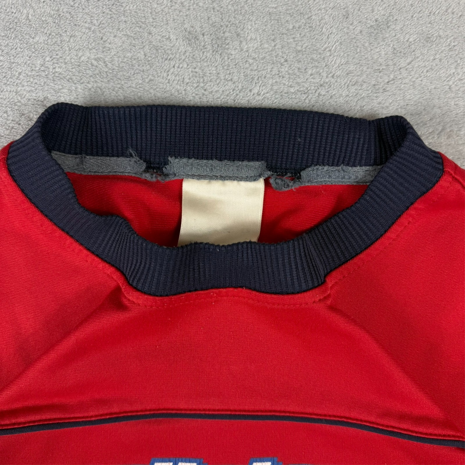 Vintage Adidas 1990's Red Spellout Oversized Small Pullover Sweatshirt image 5