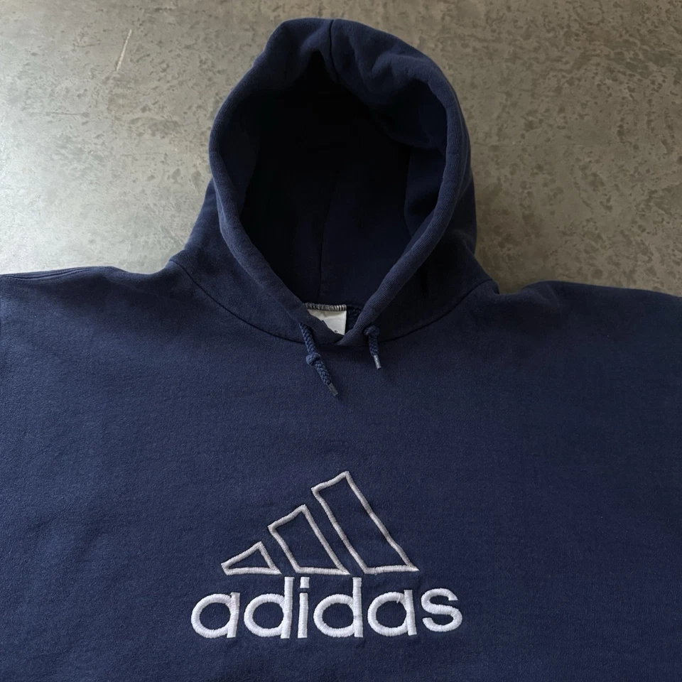 Sudadera con Capucha Adidas Clásica Años 90 Logo Bordado Ropa Deportiva Patinador Foto 4 de 4
