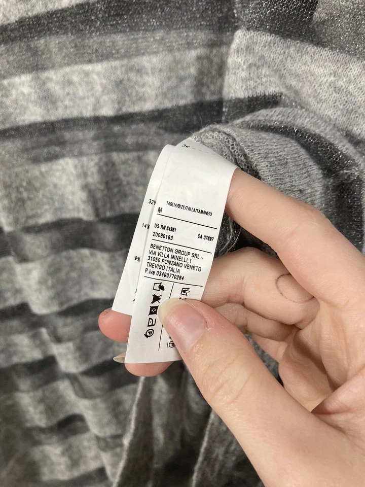 Top COLORES UNIDOS DE BENETTON MOHAIR/LANA - Mediano - Buen Estado - Mujer’s Foto 3 de 4