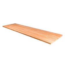 6 Ft. L X 25 In. D Unfinished Cherry Butcher Block Standard Countertop in Red wi
