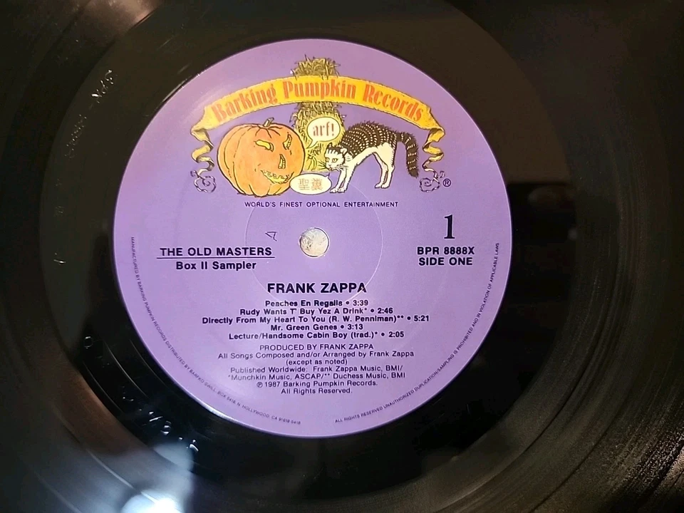 Frank Zappa The Old Masters Box Two Sampler 1ST 1987 Vinyl BPR8888X LP EX Jazz - Image 3 of 4