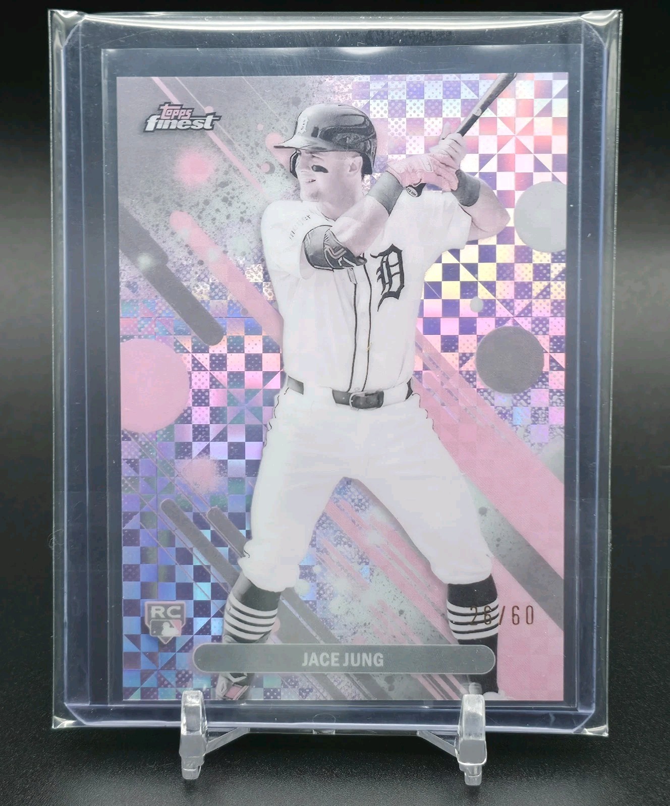 2025 Topps Finest - Common Jace Jung #29 Checkerboard Refractor (RC) 26/60