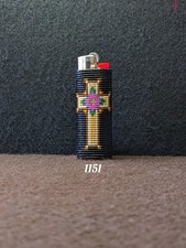 1151 Delica Seed Bead Bic Lighter Case Hardened Sides Durable Leather Bottom