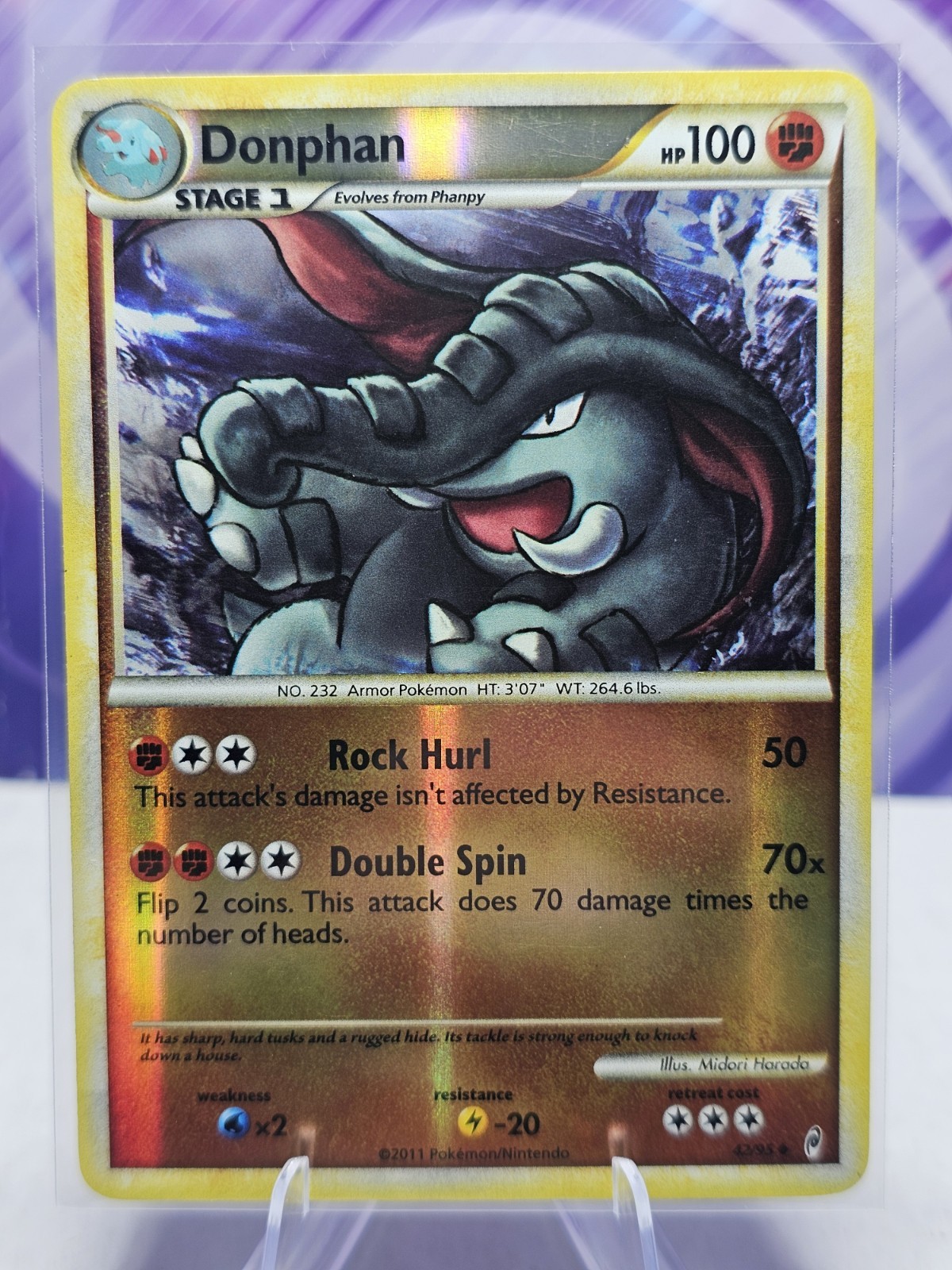 Donphan 42/95 Uncommon Reverse Holo Call of Legends Pokémon Card LP