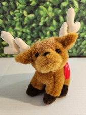 Kurt Adler Christmas Reindeer Plush 9" Stuffed Toy Ornament