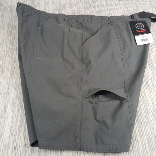 Wrangler Shorts Mens XXL ATG All Terrain Gear Adjustable Belt Utility Cargo Gray - Picture 5 of 14