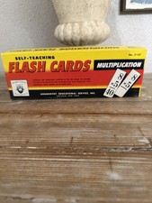 Kenworthy Educational Service Vintage Multiplication Flash Cards Box Set 1964