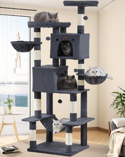 Large Cat Tree Tower for Indoor Cats Adult, 74.8 Inch Tall Large Multi-Level Tre