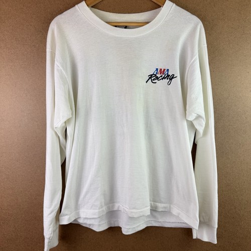VTG 80s AMA American Motorcyclist Association Racing Long Sleeve Shirt USA Med