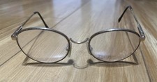 Vintage Berdel Steroflex Italian Gold Eyeglass With Print Frames