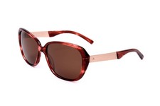 Rodenstock R3299 B RED STRUCTURED, ROSE GOLD 57/15/135 Women's Sunglasses