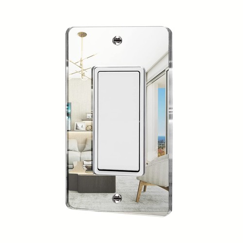 1 Pcs Mirror Light Switch Plates Outlet Covers Standard Size, 1PC- Alckerou 1