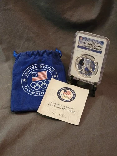 2014 USOC 1 oz Silver Medal – Winter Olympics Hockey • NGC GEM Proof Ultra Cameo