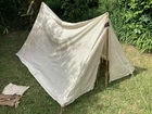 Vintage Pre 1940 WW2 Tent cotton fabric London Blitz camping cycling military