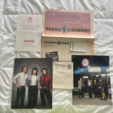 Vintage Journey Steve Perry  Picture Autograph  Ticket Stub Magazine Fan Club