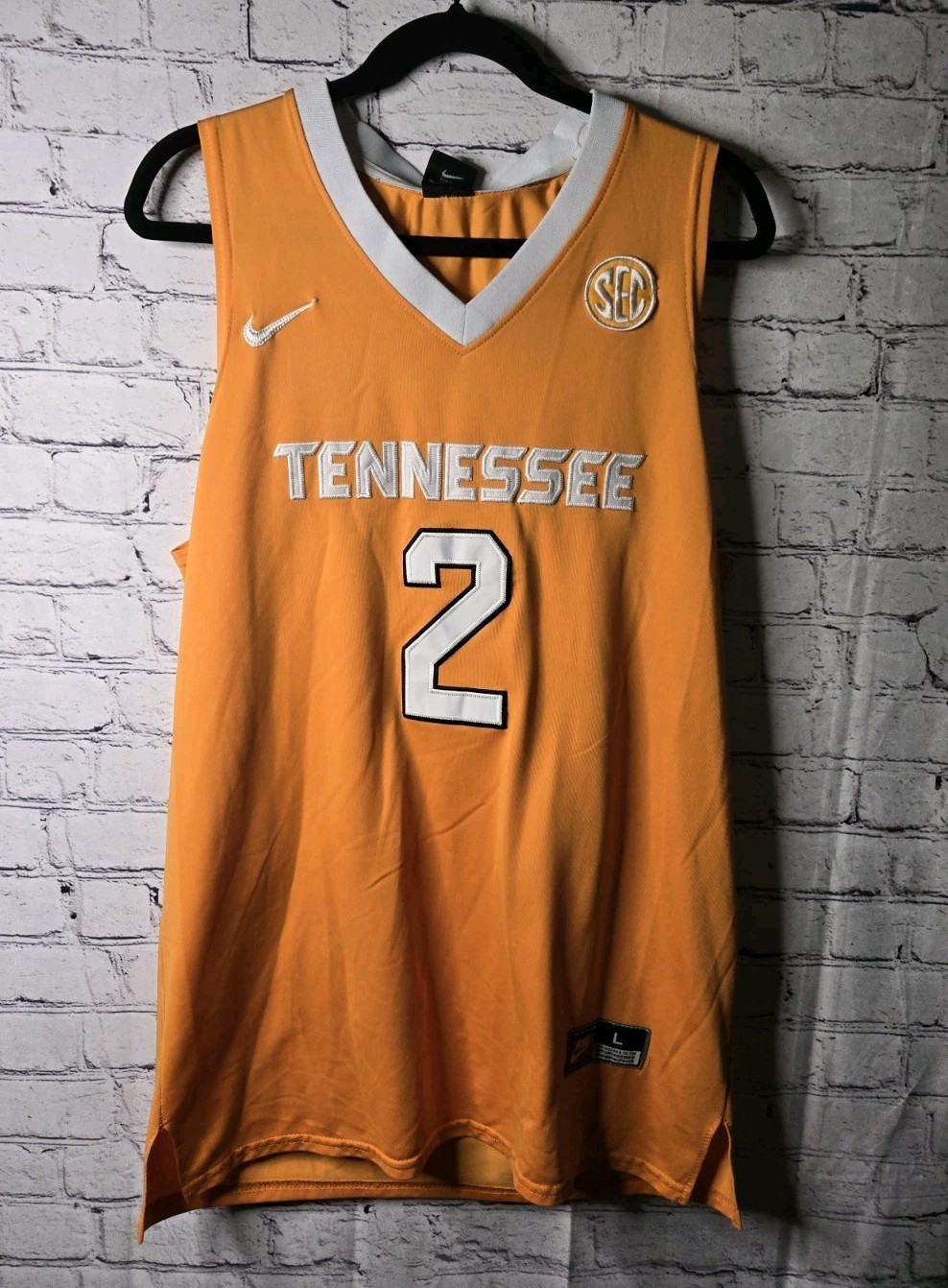 Vintage Nike Tennessee Volunteers Basketball Jersey #2 Grant Williams Size Large K77  
