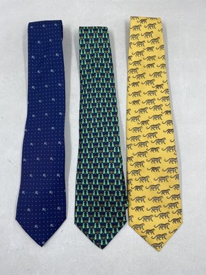 Pierre Balmain X Burberry X Yves Saint Laurent Bundle Multicolor Neck Ties