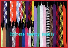 thick fat retro wide hip hop Skateboard Skating FASHION flat shoelace string red