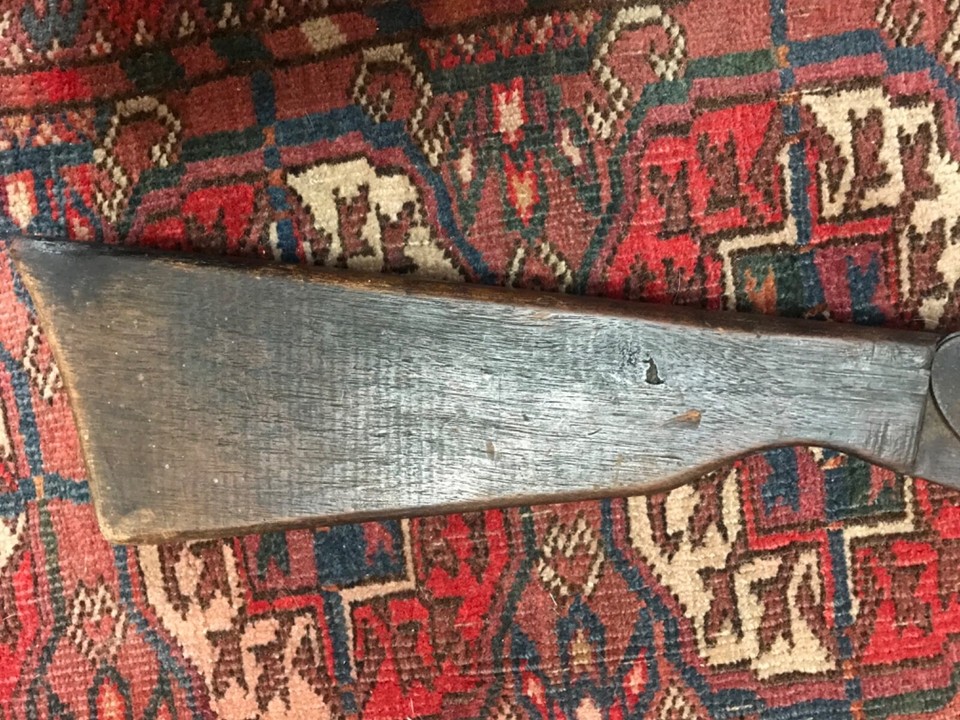 RARE EARLY AIR RIFLE POP GUN WORKING PUMP WOODEN STOCK STEEL BARREL 31