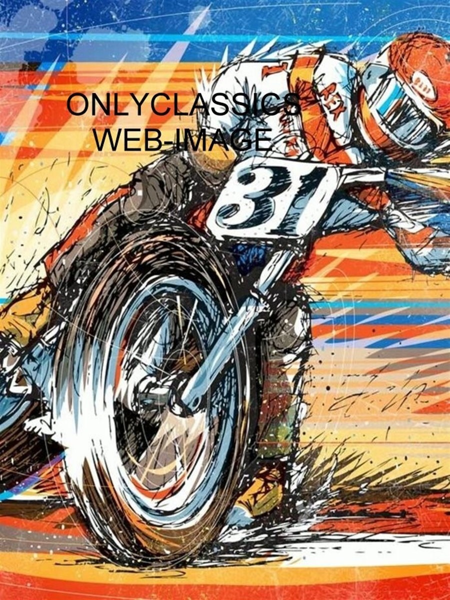 アート・デザイン・音楽 AMERICAN RACER AMA MOTORCYCLE RACING 12X16 ART POSTER FLAT TRACK POWER SLIDE