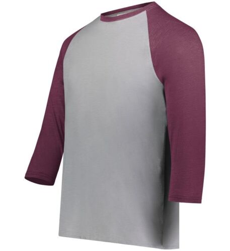 Augusta Sportswear 6879 Men's Gameday Vintage 3/4 Tee Top T-Shirt - Picture 7 of 16