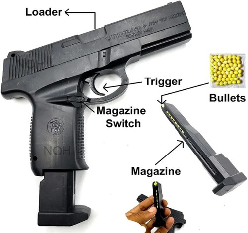 Pubgg-ToyGunn With 6mm 100 FREE BBB-Bulllets 8 Round Longg-Rangee For kids - Picture 4 of 7