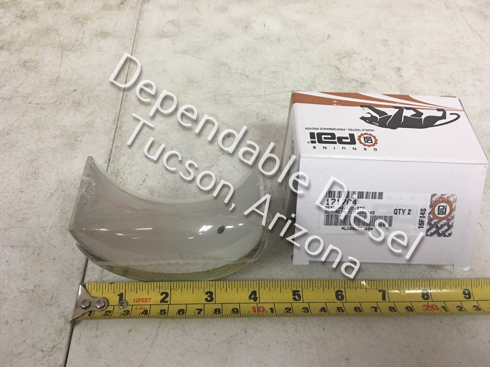 Standard Connecting Rod Bearing for Cummins N14. PAI 171784 Ref