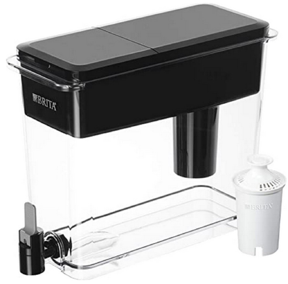 Dispensador de agua UltraMax de Brita con 1 filtro libre de BPA color Negro