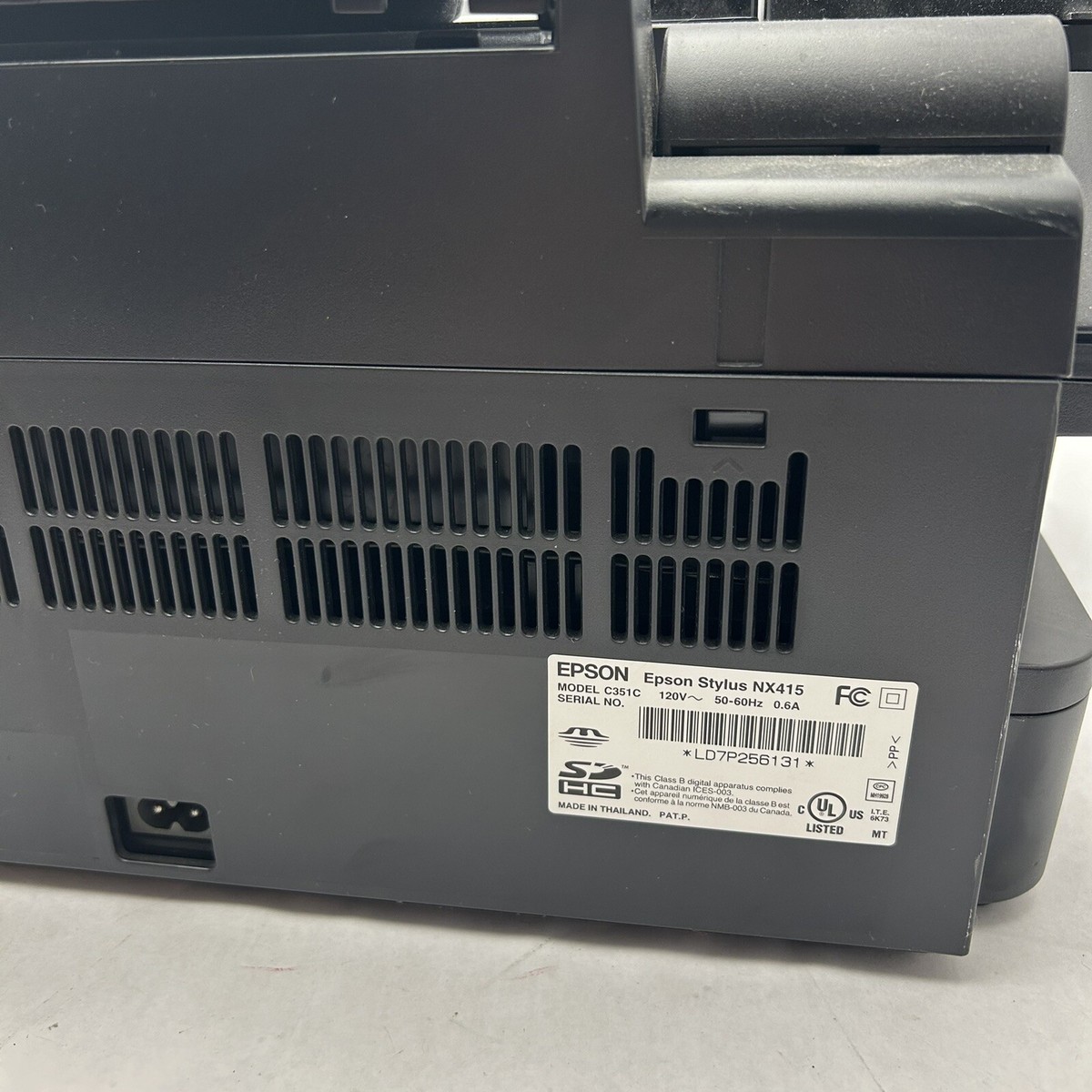 UNTESTED Epson Stylus NX415 All-In-One Inkjet Printer C351C