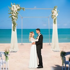 Wedding Photo Studios Backdrop Stand Kit Silver 4-Post Background Decor Stand