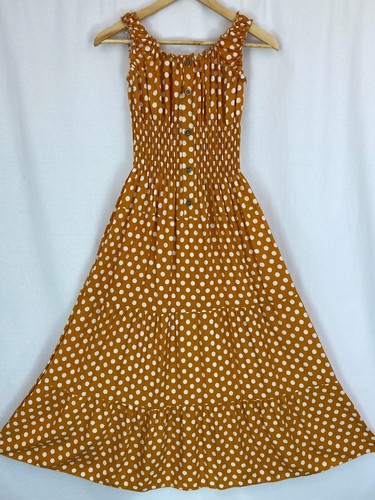 Womens Elasticated Bardot Off Shoulder Polka Dot Summer Ladies Long Maxi Dress - Picture 9 of 23