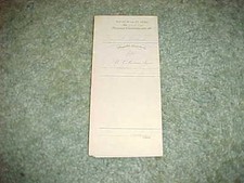 1890 USA Bureau of Pensions Signed Document Ethan A Hitchcock Henry Clay Evans