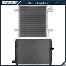 Radiator & AC Condenser Cooling Kit For 2003 International Harvester 9900i SFA