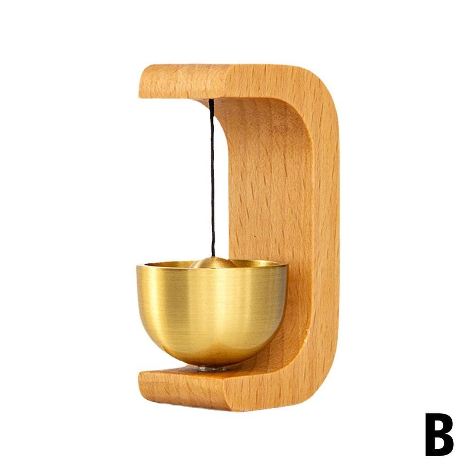 Magnetic Wind Chime DoorBell Doorway Setting Wooden-Copper for Coffee Shop/Home - Image 4 of 4