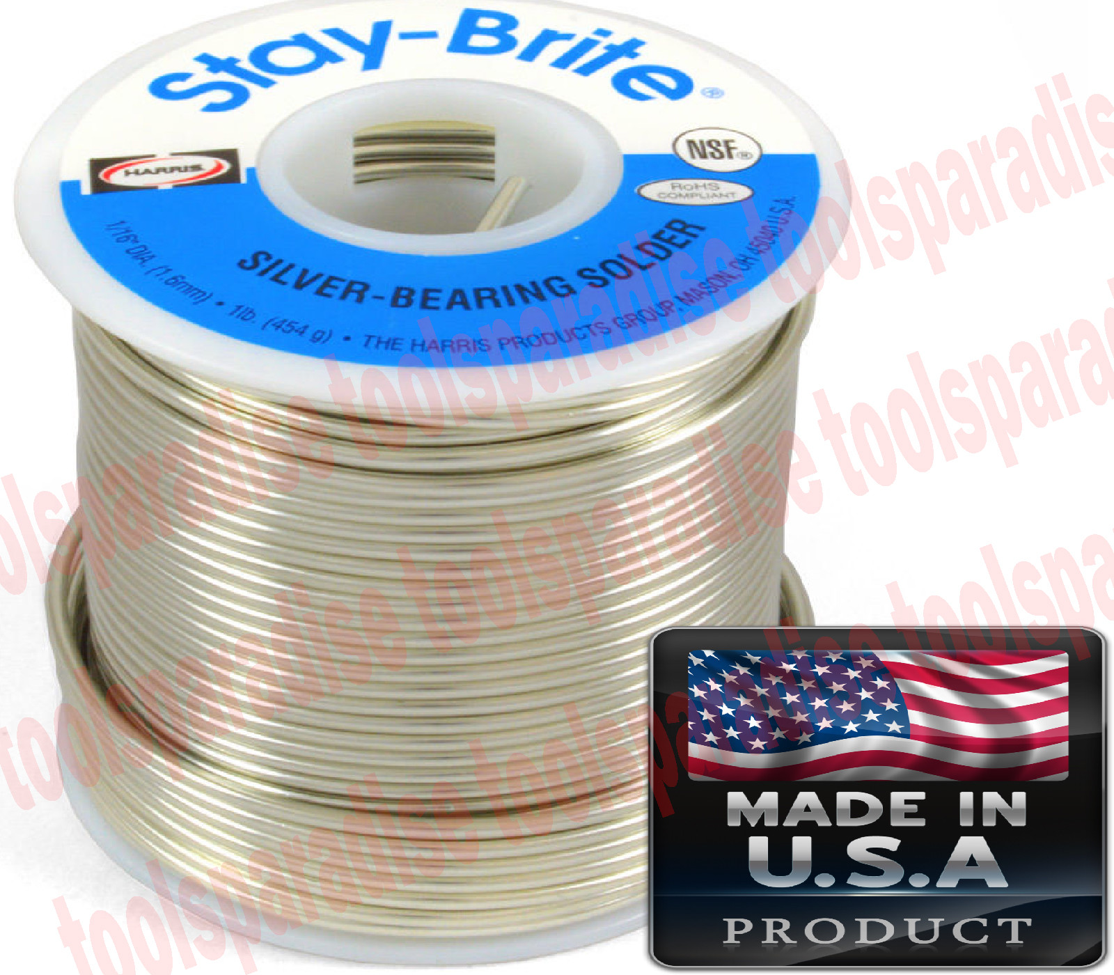 1lb Silver Bearing Solder HVAC LEAD FREE Copper Stainless Steel Tubing